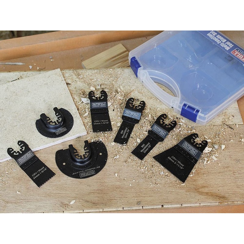 Faithfull FAIMFKIT7 Wood and Metal Cutting, Stone and Ceramic Grinding,