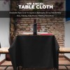 VR Angel 8 x Black Disposable Paper Table Cloth Cover