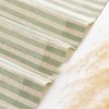 jinchan Tie Up Linen Textured Striped Bow Tie Curtain for