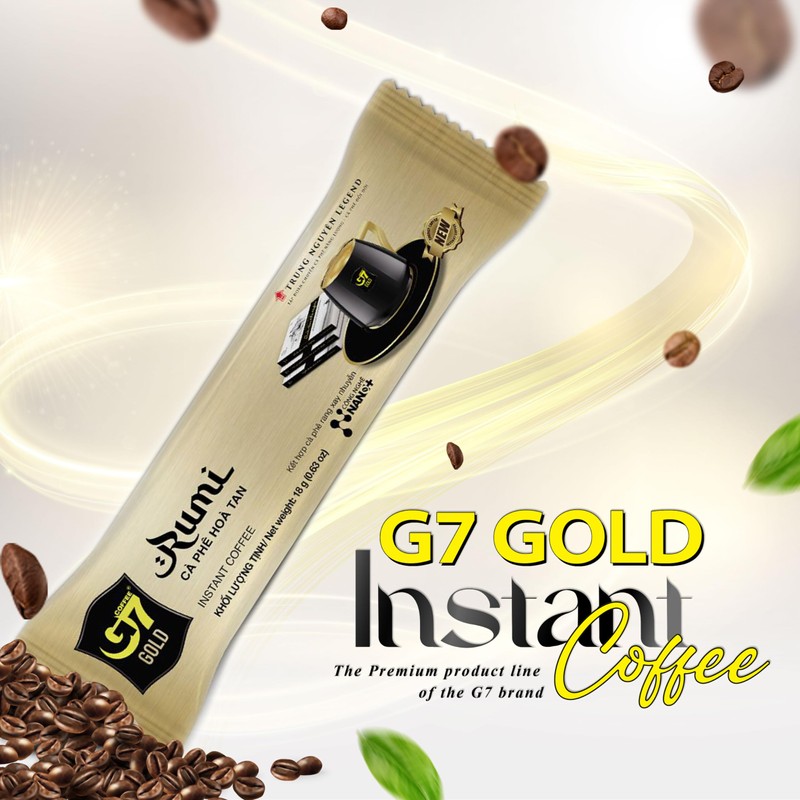 TRUNG NGUYEN G7 Gold Rumi Instant Coffee Single Served Sticks
