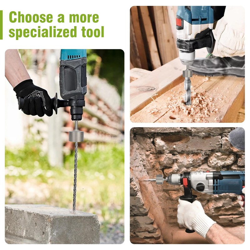Werhoo SDS Max T-Post Driver and Hammer Drill Capability -