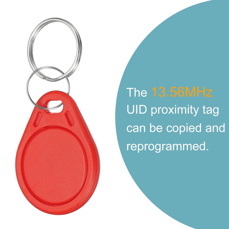 sourcing map RFID Key Fobs UID 13.56MHz Rewritable Proximity IC