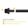 sourcing map Drip Irrigation Fittings 15.5mm Barbed to G3/4 Male