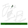 2007-2012 Nissan Sentra Rear Right Passenger Door Seal Retainer Plate
