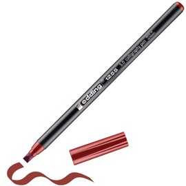 edding 1255 calligraphy pen - crimson lake - 1 pen - calligraphy nib 5 mm - fibre pen for paper, wood, terracotta, canvas - hand lettering, bullet journals, thank you cards, calligraphy books