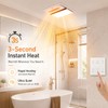 Bathroom Exhaust Fan with 1800W Heater and Light, 140 CFM