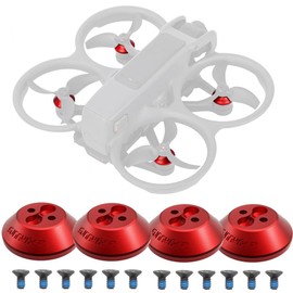 Taoricup DJI Avata 2 Compatible Motor Cover Avata 2 Motor Protective Cover Aluminum Alloy Motor Cover Dustproof Moisture Proof Accessories (Red)
