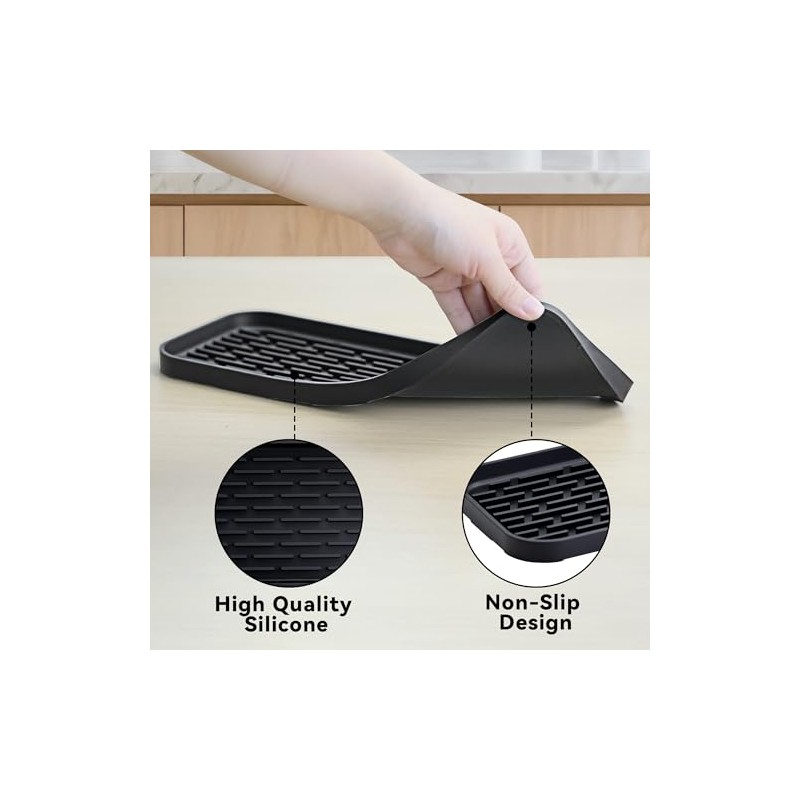 Drip Pan Compatible with Drink Dispenser, 1 Pack Silicone Tray