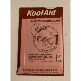 Kool-Aid Vintage 1960s Kool-Aid Pack NOS Packet Sealed Black Cherry General Foods Drink