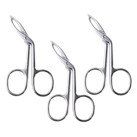 OHPHCALL Brow Tweezers for Women 3pcs Stainless Steel Scissor Tweezers Hair Removal Tool Eyebrow Kit Beauty Tool for Precision Grooming