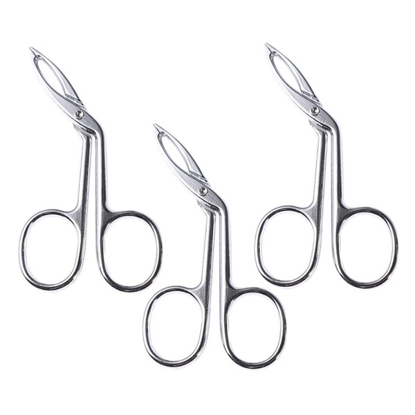 OHPHCALL Brow Tweezers for Women 3pcs Stainless Steel Scissor Tweezers