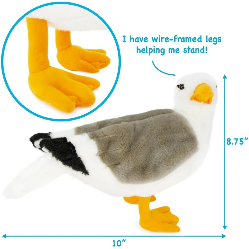 VIAHART Seamus The Seagull | 12 Inch Stuffed Animal Plush