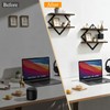 Geometric Floating Shelves Set of 2 Wood Wall Mounted Display