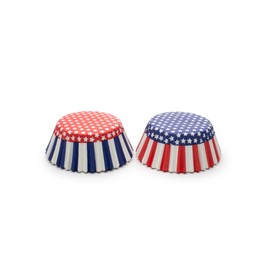Fox Run 7199 Patriotic Bake Cup Set, Standard, 50-Count, Multi-Color