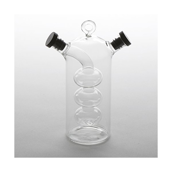 American Metalcraft OVJ1 Oil and Vinegar Glass Cruet, 2 1/2-Inch