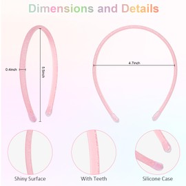 GAFATORY 8pcs Glitter Thin Headbands for Girls Sparkly Rainbow Headbands Non-slip Comfortable Headbands Little Girls Hair Accessories Colorful Sequin Head Bands for Toddler Kids Women