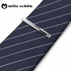 mila schon mst8386 Mira Sean Onyx White Bow Tie Clip