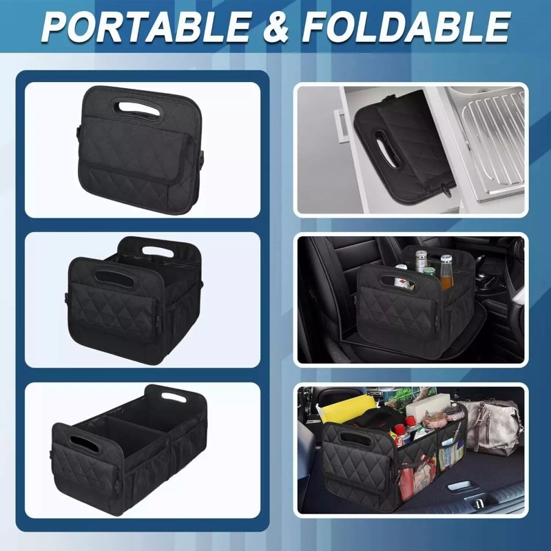 Car Trunk Backseat Organizer Collapsible Car Trunk Backseat Organizer Foldable