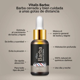 2 Esencia Aceite Para Crecer Barba Bigote Natural 30ml Natural