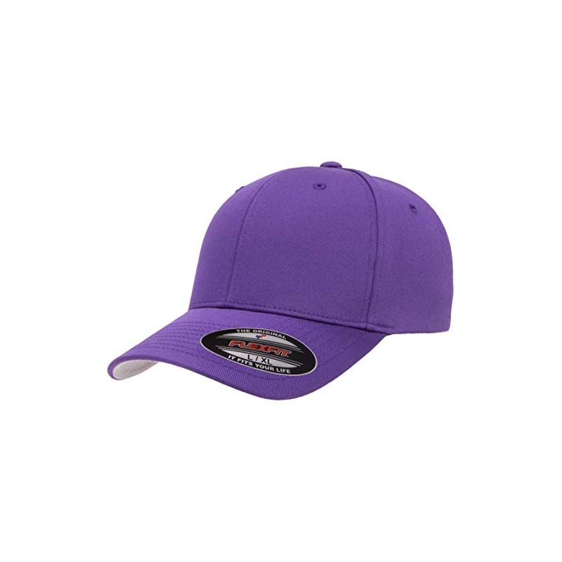 Flexfit Men's Athletic Baseball Fitted Cap Closure, Purple, S/M