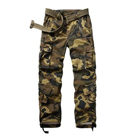 XNMAYA Women's Cargo Pants Quick Dry Casual Military Army Camo Combat Work Casual Pants with Pockets Camo M US 2-Tag 26