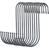 GOTOONE S Hooks Hanging Metal Hook (12 Pack) Stainless Steel