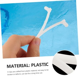 Kisangel 24pcs Clips for Pool Cleaning Attachments Replacement for Skimmer Nets Vacuum and Leaf Rakes Easy Installation for Efficient Pool Maintenance