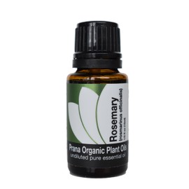 Organic Rosemary Essential Oil (15 ml) - 100% Pure Undiluted Therapeutic Grade Essential Oil by Prana Organic Plant Oils