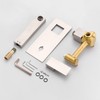 SUMERAIN Wall Mount Bathroom Sink Faucet Brushed Nickel Basin Faucet