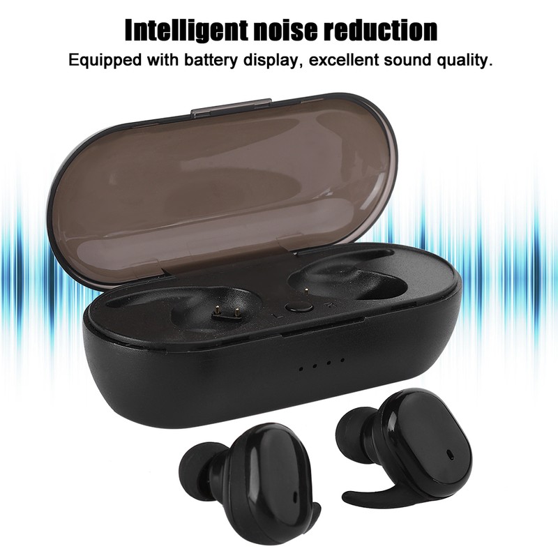 TWS Mini Waterproof Bluetooth Headset Wireless Touch Control Sports Earphone