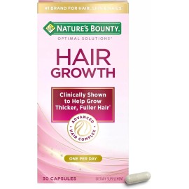 NB Nature Hair Growth Supplement 30 Cap, 1 Per Day Support Healthy Hair Full Growth