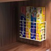 Deco Brothers Wall Mount Kitchen Wrap Organizer Rack, White