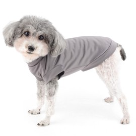 Zunea Small Dog Shirts Quick Drying Summer T-Shirts Cooling Puppy Clothing Soft Sleeveless Vest Tank Top Breathable Stretchy Chihuahua Sun Protection Hot Weather Clothing Dark Grey L