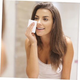 Healvian 16pcs Cosmetics Facial Clean Pads Mcobeauty Soft Stretchable Makeup Remover Pads for Personal Professional Use