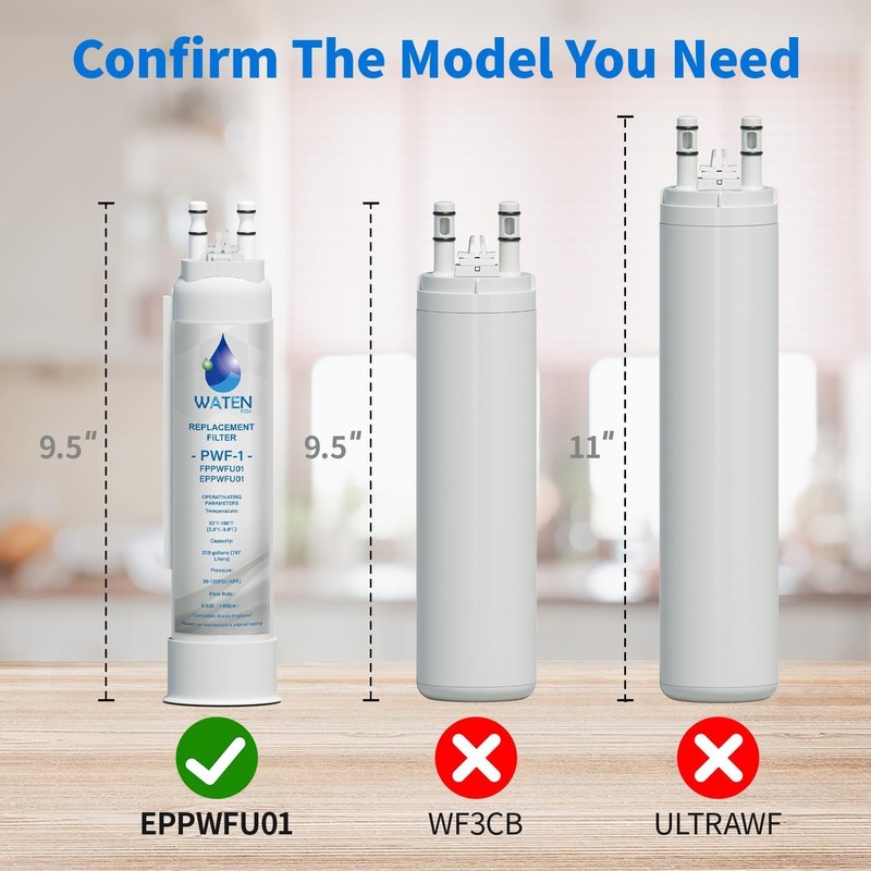 FPPWFU01 Water Filter Replacement, Compatible With Electrolux EPPWFU01 PureAdvantage PWF-1,