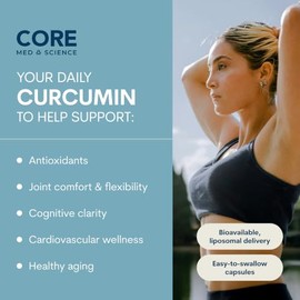 Pro Liposomal™ Cápsulas de curcumina 500 mg sin OMG, absorción optimizada de extractos curcuminoides, los ingredientes activos de la cúrcuma 30 dosis,