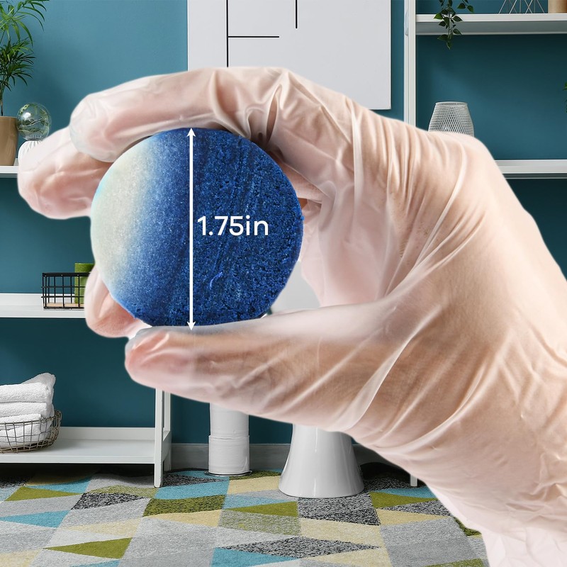 NuValu Toilet Bowl Cleaner White & Blue (2 Pack/4 Tablets)