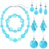 JERTOCLE Shell Necklace and Bracelet Earrings Set for Women Boho