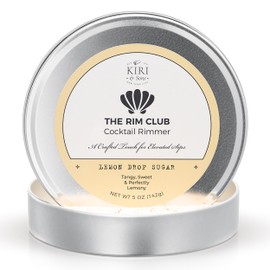 Kiri & Sons The Rim Club Cocktail Rimmer - Rimming Salt for Margaritas, Lemon Drops, Tequila Shots & Craft Cocktails, Idea for Home Bars, Parties & Gifting - Lemon Drop Salt 5oz