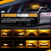 OPPBUY Rechargeable Amber Strobe Light for Truck,48LED 17 Flashing Modes,High