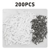 AUXBC 200PCS LED Strip Light Mounting Brackets, One-Side Fixing Clips