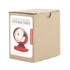 Kikkerland Vintage Streamline Kitchen Timer, Red