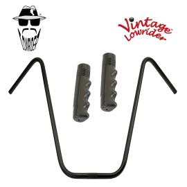 Original Lowrider 22" 22.2 Ape Handlebar Black 120mm Grips Solid/Black