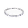 18K White Gold Plated Birthstone Tennis Bracelet for Women, Hypoallergenic