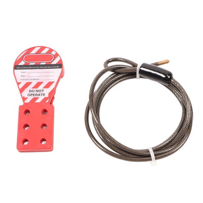 Tagout Cable Lock Rugged Reliable Rustproof 6 Hole Stainless Steel