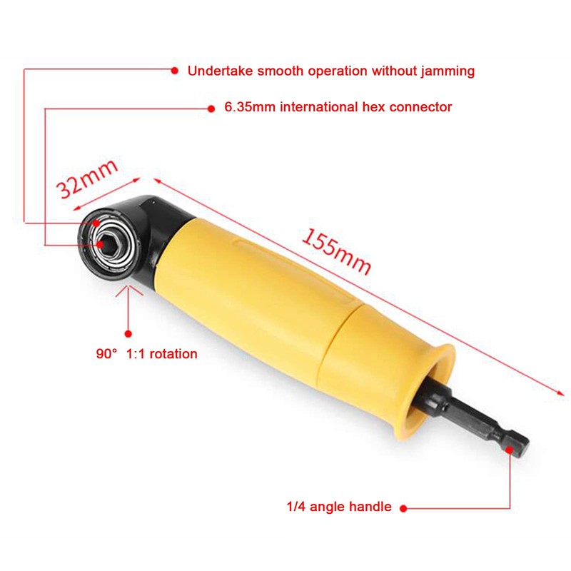 90° Corner Electric Impact Screwdriver Drill Right Angle Drill bit