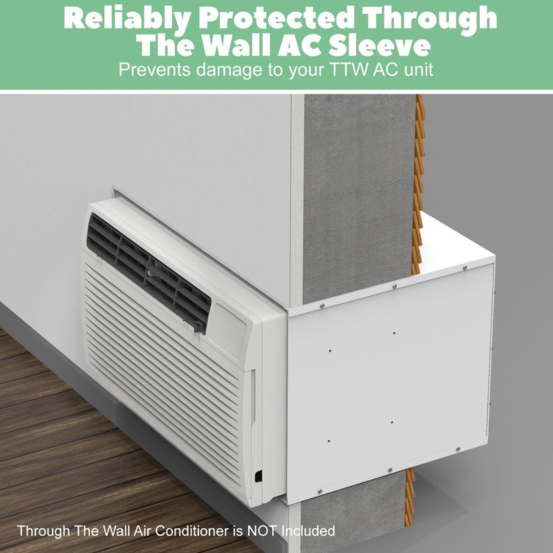 Memrita Through The Wall Air Conditioner Sleeve for 26 Inch