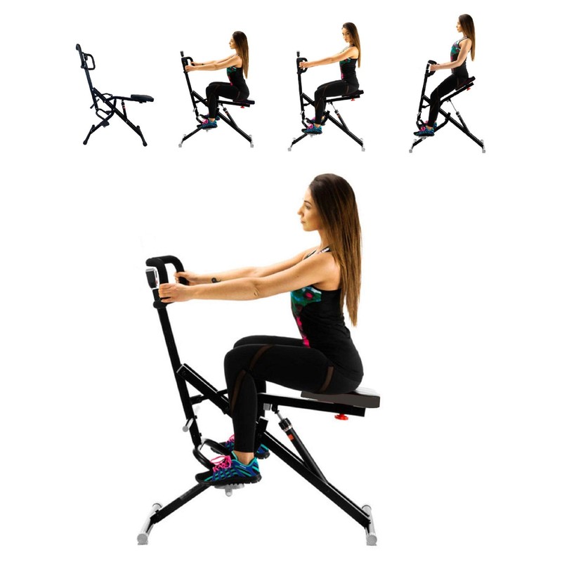 TOTAL CRUNCH Power Rider Ab Core Squat Glute Exercise Workout