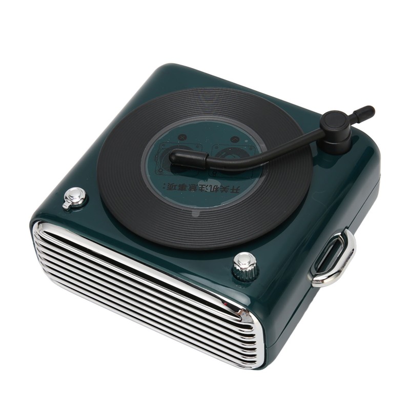 Bluetooth 5.0 Speaker Vinly Record Player Style Old Fashioned Classic