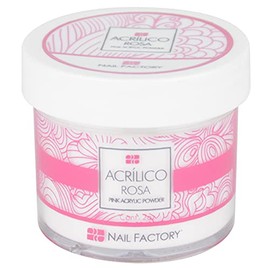 NAIL FACTORY - ACRILICO EN POLVO Para Construcción Extensión de Uñas, Nail Powder PINK, 2 Oz. / 56 Gr,